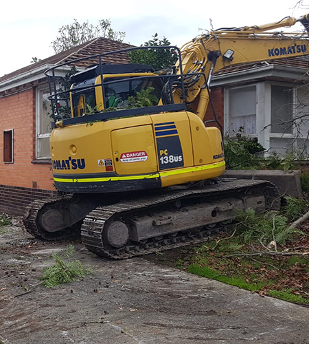Exccell Demolition machinery working on site